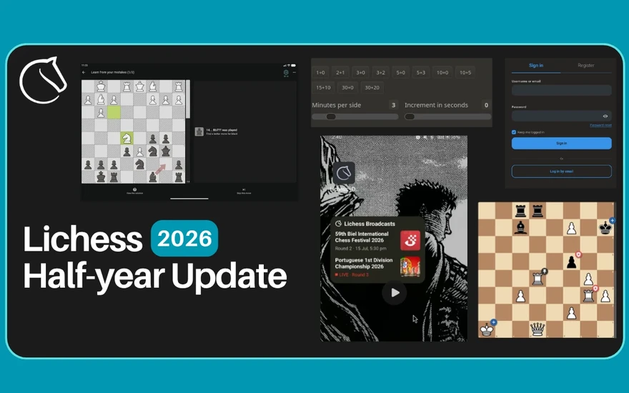 Lichess 2026年半年更新封面