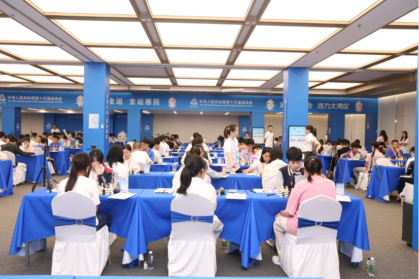 全国中学生国际象棋锦标赛赛场全景