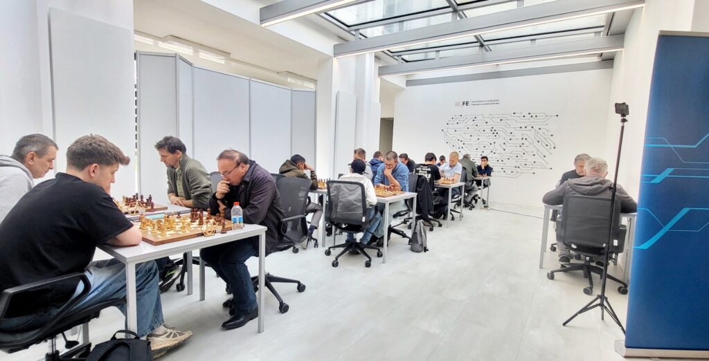 2025年卢布尔雅那国际象棋节赛场资料图；图中人物不代表被处分棋手。