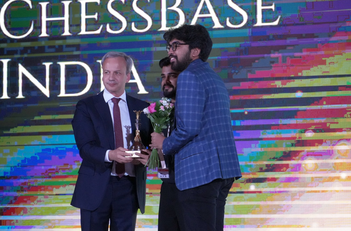 ChessBase India获奖现场。