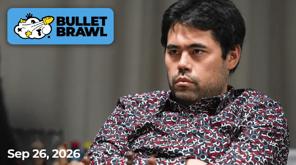中村光与Bullet Brawl赛事标识同框的原始赛报图片。