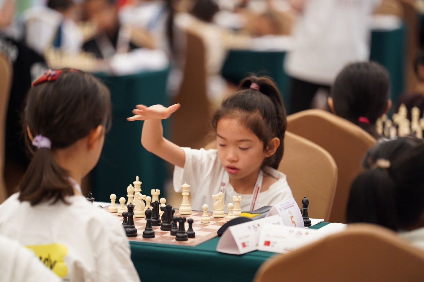 亚洲青少年赛棋手对局