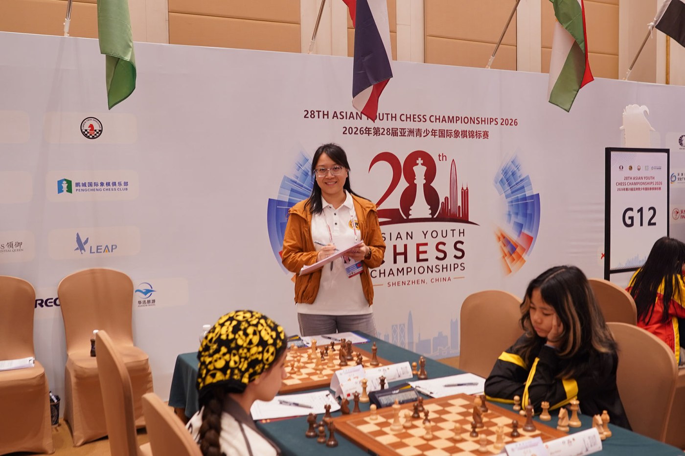 深圳亚洲青少年锦标赛现场棋手